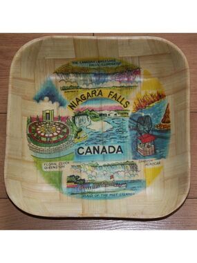 Niagara Falls Canada Bamboo Bowl